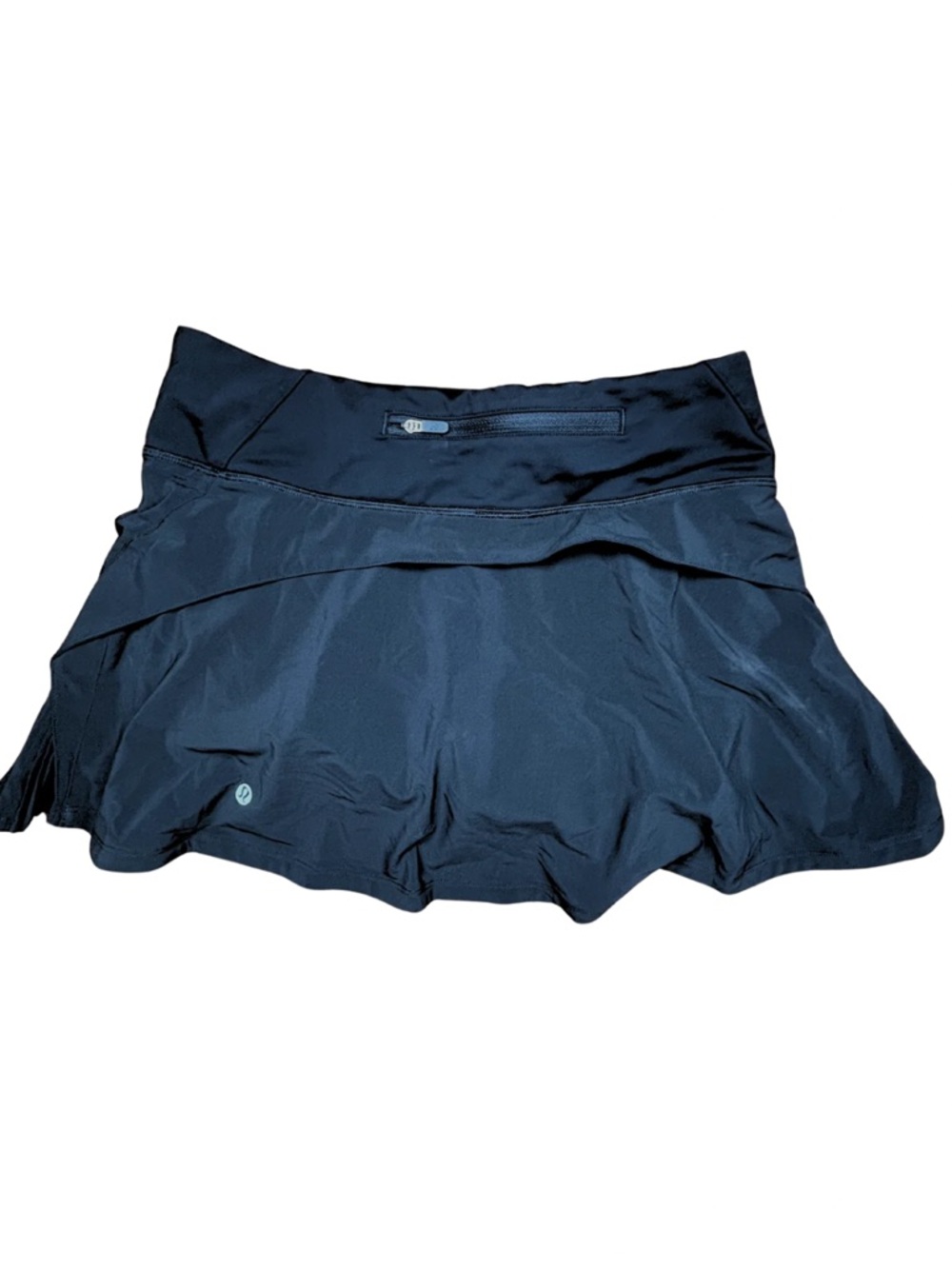 Lululemon Black Pleated Tennis Skirt Skort Built In Shorts Running Athletic